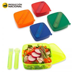 Porta Comida Sencillo con Cubiertos | VA-431