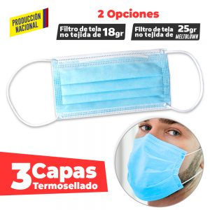Tapabocas Desechable TERMOSELLADO Adulto | CP-270