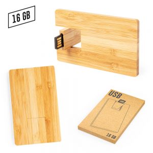 Memoria USB Credit Card Zilda Bamboo | US-60