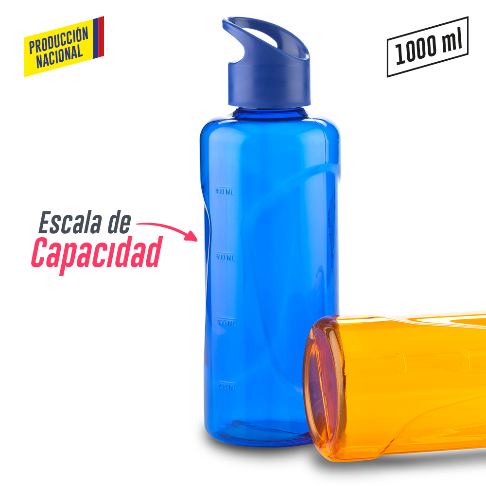 Botilitro Plástico 1000ml - 1 Litro | MU-337 - Imagen 2