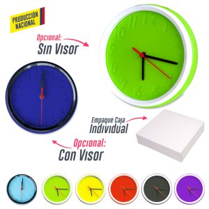 Reloj De Pared Colors - Produccion Nacional | RE-199