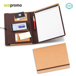 Carpeta Folder Con Cargador Inalambrico Cork | TE-472
